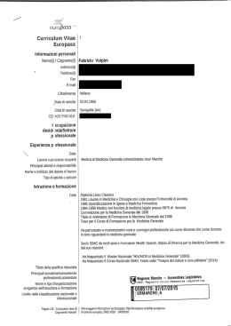 Curriculum vitae - Consiglio regionale delle Marche