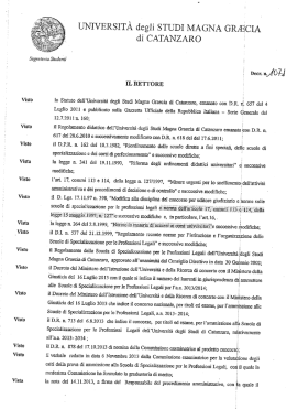 Scarica Allegato - Magna Graecia - Universit&agrave; degli Studi Magna