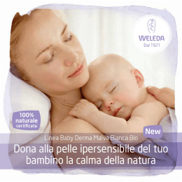 Scarica il catalogo Linea Baby Derma Malva Bianca Bio