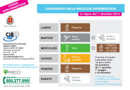 Consorzio Intercomunale Vallesina-Misa Telefono 0731 21
