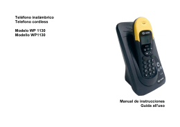 Tel&eacute;fono inal&aacute;mbrico Telefono cordless Modelo WP 1130