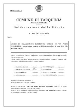 COMUNE DI TARQUINIA - Per il bene di Tarquinia
