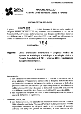 TERAMO I REGIONE ABRUZZO