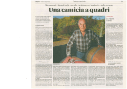 La Regione 06.06.2015 Una camicia a quadri