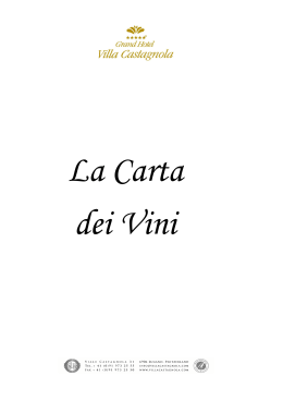 2015 01 Carta dei vini - Grand Hotel Villa Castagnola
