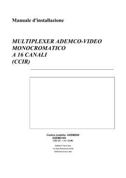 multiplexer ademco-video monocromatico a 16 canali