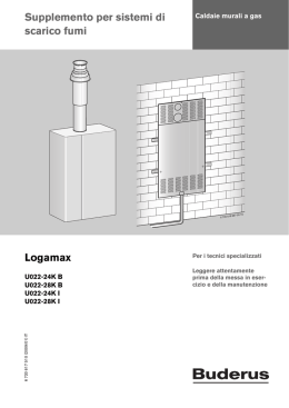 Supplemento per sistemi di scarico fumi Logamax