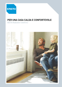 Per una casa calda e confortevole Beta radiatori elettrici (pdf
