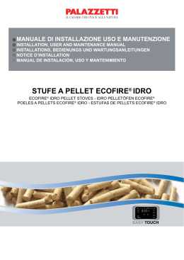 STUFE A PELLET ECOFIRE&reg; IDRO