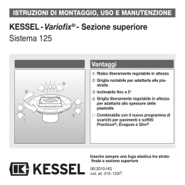 KESSEL-Variofix®- Sezione superiore Sistema 125