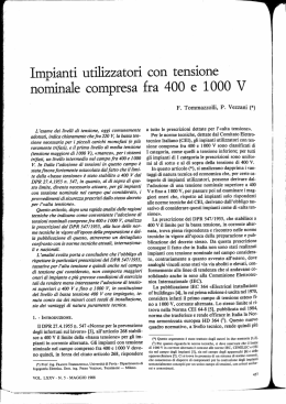 Impianti utilizzatori con tensione nominale compresa fra - AEIT-TAA