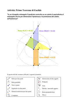 Attività: Primo Teorema di Euclide