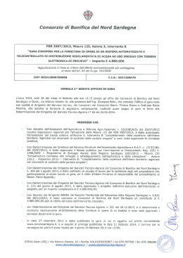 verbale seconda seduta - consorzio di bonifica del nord sardegna