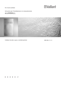 Istruzioni d`installazione ecoINWALL