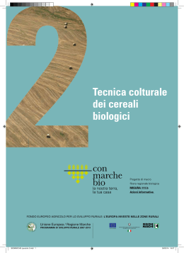 Tecnica colturale dei cereali biologici