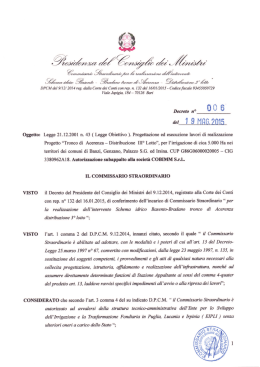 n. 006 del 19/05/2015 - Schema idrico Basento Bradano