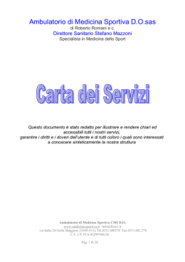 Ambulatorio di Medicina Sportiva D.O.sas