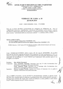 N. 10 - Parco Regionale del Partenio