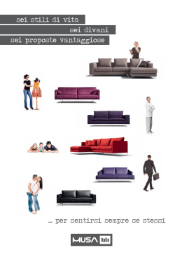 sei stili di vita sei divani sei proposte vantaggiose per sentirsi