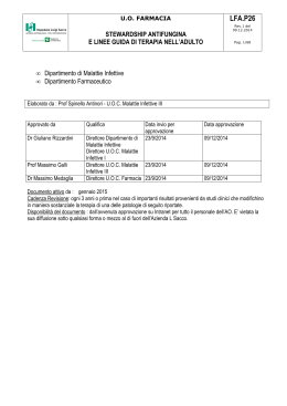 Linee Guida ANTIMICOTICI SISTEMICI ifa.p26 - iSacco