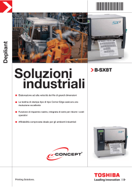 Scarica la Brochure - Toshiba Tec Italia