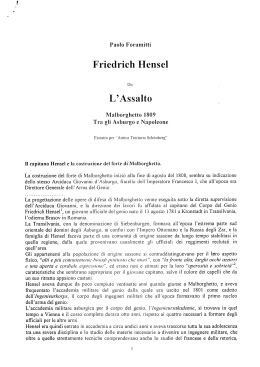 L`Assalto Malborghetto 1809 di P. Foramitti