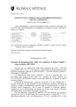 Riorganizzazione della rete scolastica 2013/2014
