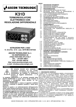 k31d termoregolatore elettronico con regolazione differenziale