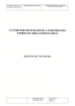 capitolato tecnico e modello di offerta