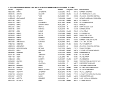 atleti maggiorenni tesserati per societa` della