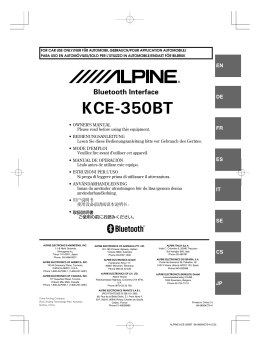 KCE-350BT - Alpine Europe