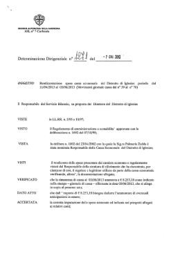 Determinazione del 7 Giugno 2013, N. 1271 [file]