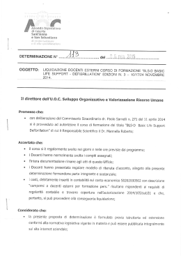 determina di liquidazione n. 113 del 16/02/2015