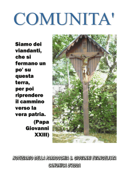 Notiziario Novembre 2011 - Parrocchia di Canonica d`Adda