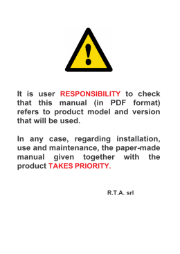 that this manual (in PDF format) refers to product model