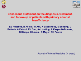 Consensus statement on the diagnosis, treatment, and follow