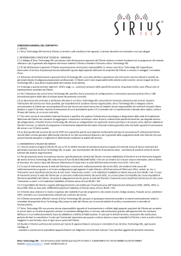 Sirius Technology SRL - Via Di Folonica 63/A 51030 Quarrata (PT