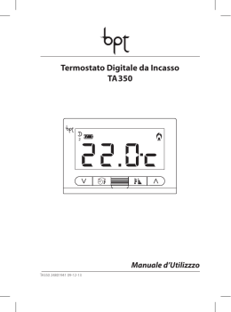 Termostato Digitale da Incasso TA 350