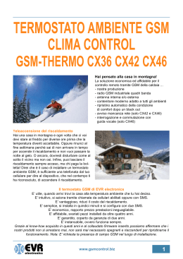 TERMOSTATO AMBIENTE GSM CLIMA CONTROL