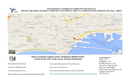 How to reach the congress venue “Fondazione Mediterraneo” (Via