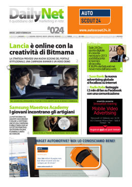 Lancia&egrave; online con la creativit&agrave; di Bitmama