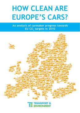 HOW CLEAN ARE EUROPE`S CARS?