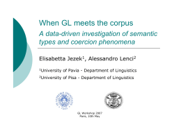 When GL meets the corpus
