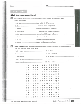 88.1 The present conditional