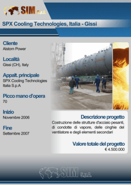 SPX Cooling Technologies, Italia - Gissi