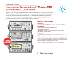 Frequenzimetri/Contatori universali/RF Agilent 53200 Modelli