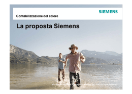 SIEMENS Presenta la Contabilizzazione del calore