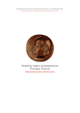Scripta varia numismatico Tuukka Talvio