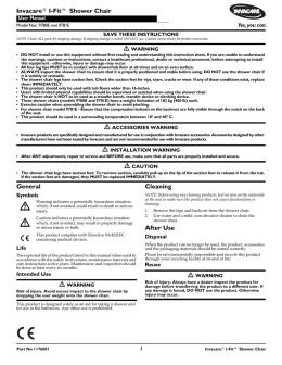 Invacare&reg; I-Fit&trade; Shower Chair General Cleaning After Use