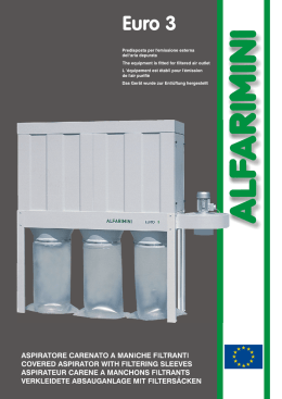 The equipment is fitted for filtered air outlet